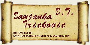 Damjanka Tričković vizit kartica